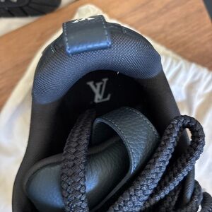 Louis Vuitton Black Luxury Sneakers with Premium Finish